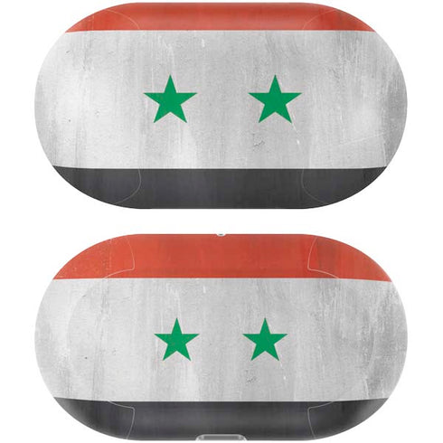 Syria Flag Distressed Galaxy Buds Plus Skin
